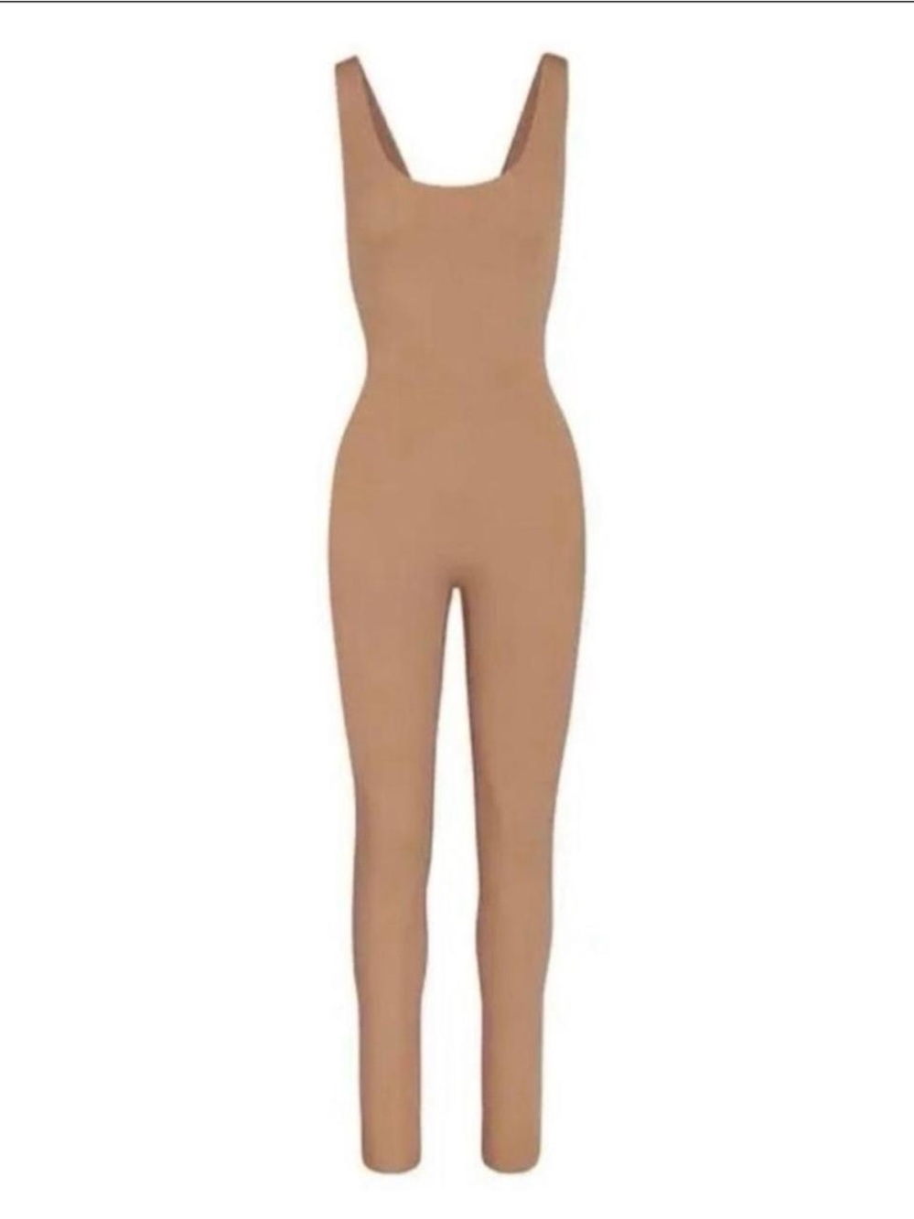 SKIMS Sculpting Tank Bodysuit Jumpsuit in Camel